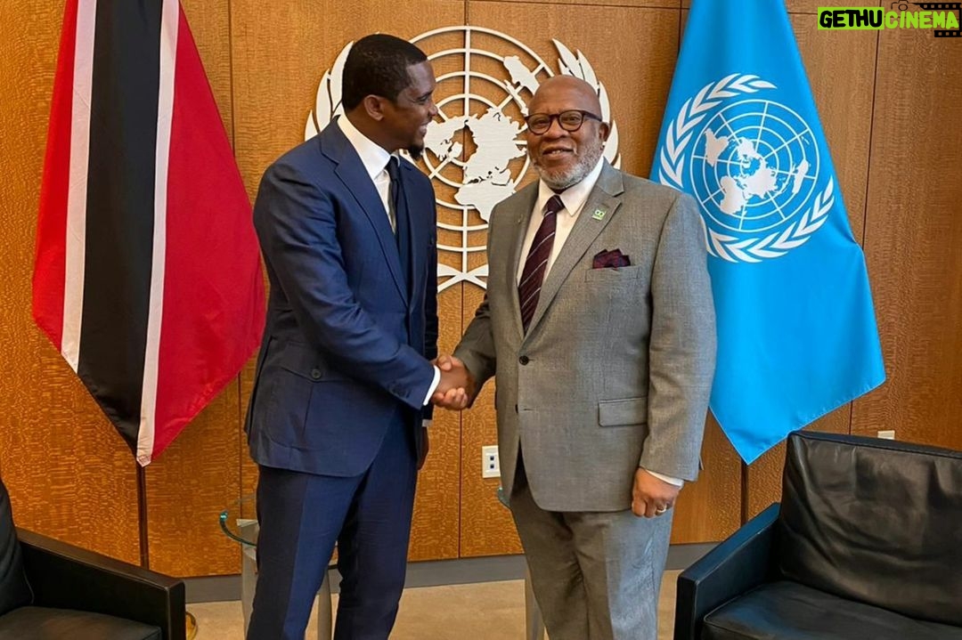 Samuel Eto'o - 61K Likes - Great to be back in New York for the 78th @unitednations General Assembly and collaborate with key stakeholders and policymakers to create better conditions in sport, education, youth empowerment and beyond.