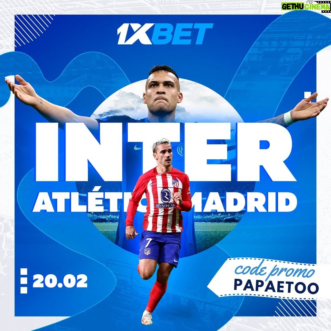 Samuel Eto'o Instagram - 💥⚽️ La Ligue des Champions ne fait que s'intensifier! Les matchs du tournoi tant attendu sont de retour avec un affrontement explosif en 1/8 de finale. Ce soir, c'est un duel entre deux géants européens: l'Inter et l'Atletico Madrid s'affrontent dans une bataille tactique sans merci. Est-ce que l'Atletico arrêtera la série de victoires de l'Inter, ou les Nerazzurri brilleront-ils à nouveau sur la scène européenne? Prévoyez-vous le vainqueur? Placez vos paris avec 1xBet et ressentez l'adrénaline du jeu! Utilisez mon code promo PAPAETOO pour bénéficier d'avantages exclusifs. 💪🏾⚽️