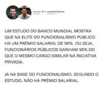 Samy Dana Instagram - Dados e evidencias para o debate dos salários do setor público. Sem dados, você é apenas alguém com uma opinião.