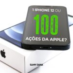 Samy Dana Instagram - Um iPhone 12 ou 100 (quase) ações da Apple? Muitas vezes investir para o futuro requer deixar de lado alguns gastos excêntricos. Aqui, o consumidor brasileiro pode optar entre comprar um iPhone 12 PRO por mais de 8 mil reais, ou mais de 100 BDRs (que representam ações de empresas estrangeiras na bolsa brasileira) da Apple por pouco mais de 7.500 reais. O que vai ser melhor para o seu futuro? Você já planejou o que você quer? Já montou seus objetivos? Me conta aí nos comentários!