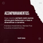 Samy Dana Instagram – Todo mundo diz que com investimentos não existe receita de bolo. 

Mas hoje eu vou te ensinar uma.