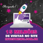 Samy Dana Instagram - O InvestNews alcançou em pouco mais de um ano 15 milhões de visitas no nosso site! Todos os dias, milhares de pessoas buscam o investnews.com.br para sua dose diária de inteligência financeira. Além das notícias de economia e finanças, o site oferece cotações de Ações e BDRs, Comparador de Fundos, Carteiras Recomendadas, Simuladores e Planilhas de Planejamento Financeiro. E claro, os programas que você acompanha no nosso canal do YouTube - que já foram assistidos mais de 22,3 milhões de vezes. A você que acompanha o InvestNews, nosso muito obrigado! Que o seu conhecimento sobre finanças e seus investimentos continuem crescendo junto com o Investnews! Compartilhe com seus amigos e convide eles para essa jornada do mundo dos investimentos também!!!