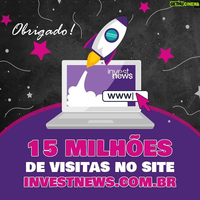 Samy Dana Instagram - O InvestNews alcançou em pouco mais de um ano 15 milhões de visitas no nosso site! Todos os dias, milhares de pessoas buscam o investnews.com.br para sua dose diária de inteligência financeira. Além das notícias de economia e finanças, o site oferece cotações de Ações e BDRs, Comparador de Fundos, Carteiras Recomendadas, Simuladores e Planilhas de Planejamento Financeiro. E claro, os programas que você acompanha no nosso canal do YouTube - que já foram assistidos mais de 22,3 milhões de vezes. A você que acompanha o InvestNews, nosso muito obrigado! Que o seu conhecimento sobre finanças e seus investimentos continuem crescendo junto com o Investnews! Compartilhe com seus amigos e convide eles para essa jornada do mundo dos investimentos também!!!