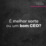 Samy Dana Instagram - Estudo realizado pelos economistas e professores Mario Daniele Amore (Bocconi) e Sebastian Schwenen (Munique) buscou avaliar o quanto de sorte existe nos resultados de um CEO. A pesquisa vasculhou as carreiras de 4.210 novos executivos-chefe em 1.500 empresas listadas no S&P 500 ao longo de 26 anos, entre 1992 e 2018. Leia mais sobre o assunto na Coluna do Samy, no InvestNews. #ceo #negócios