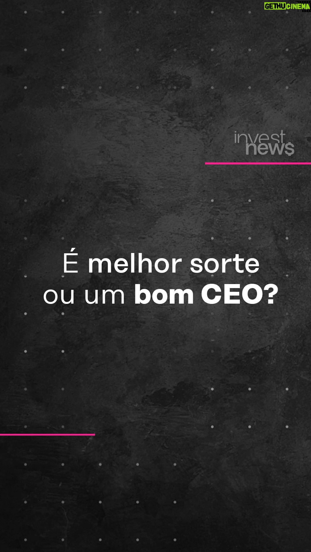 Samy Dana Instagram - Estudo realizado pelos economistas e professores Mario Daniele Amore (Bocconi) e Sebastian Schwenen (Munique) buscou avaliar o quanto de sorte existe nos resultados de um CEO. A pesquisa vasculhou as carreiras de 4.210 novos executivos-chefe em 1.500 empresas listadas no S&P 500 ao longo de 26 anos, entre 1992 e 2018. Leia mais sobre o assunto na Coluna do Samy, no InvestNews. #ceo #negócios