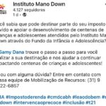 Samy Dana Instagram – Uma dica do bem! @institutomanodown