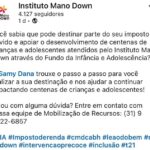 Samy Dana Instagram - Uma dica do bem! @institutomanodown