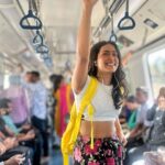 Samyuktha Hegde Instagram – Metro’ed to work 🚊