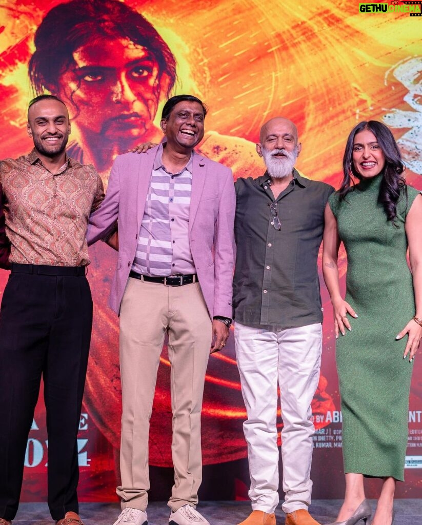 Samyuktha Hegde Instagram - From the trailer launch yesterday ❤ Coming to theatres near you on MARCH 1st If you haven’t watched the trailer yet, link is in my bio #Kreem