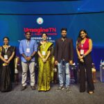 Samyuktha Shanmughanathan Instagram - What an exciting day ! Sharing some moments from today . Such an honor to meet honorable minster Dr. Palanivel Thiagarajan @ptrmadurai , he was so inspiring, took out time to talk to us and share some interesting anecdotes And to be a part of this amazing panel @madangowri @kaizen_malar premanand sethuraman and Varsha from the YouTube team at the Annual Technological Leadership Summit – UmagineTN’ 2024 @umaginetn . we spoke & shared some valuable insights on ‘From Passion to Positive Impact: Unlocking the power of YouTube’s Creator Economy’ @youtubeindia ♥️