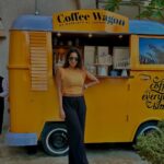 Samyuktha Shanmughanathan Instagram – Twinning with the coffee truck 🚚 Dubai, United Arab Emirates