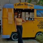 Samyuktha Shanmughanathan Instagram - Twinning with the coffee truck 🚚 Dubai, United Arab Emirates