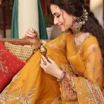Sana Javed Instagram - ✨ Explore Naqshi's collection—a perfect blend of tradition and modern allure. Crafted with care on raw silk and organza, these outfits redefine luxury, celebrating each moment with timeless elegance and a touch of contemporary style. Brand: @naqshiclothingstore Photography: @yasser.sadiq_ Videography: @filmsbybilal Stylist: @shaamlatiph Mua: @sunil_mua Art Direction: @afshan.khalid01