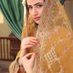 Sana Javed Instagram - ✨ Explore Naqshi's collection—a perfect blend of tradition and modern allure. Crafted with care on raw silk and organza, these outfits redefine luxury, celebrating each moment with timeless elegance and a touch of contemporary style. Brand: @naqshiclothingstore Photography: @yasser.sadiq_ Videography: @filmsbybilal Stylist: @shaamlatiph Mua: @sunil_mua Art Direction: @afshan.khalid01