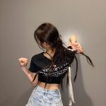 Sana Minatozaki Instagram - 나 묶는거 좋아하는거 같애🤍🩶🖤 Houston, Texas