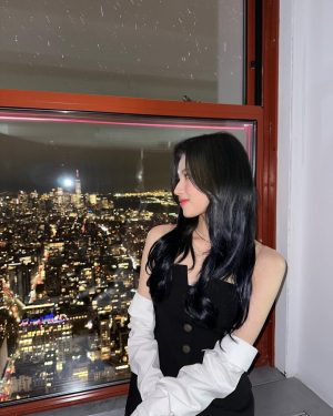 Sana Minatozaki Instagram - Last day in snowy New York looking down from Empire State Building❤︎