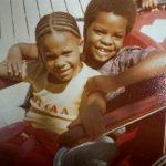 Sanaa Lathan Instagram - #Throwback to me and my bestie/brother @djtendajilathan. Why do I currently have the same hairstyle? 😩