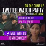 Sanaa Lathan Instagram – TWITTER WATCH PARTY TONIGHT! Join me, the cast, and fans of the film as we all stream #OntheComeUp 💫🔥💫on #ParamountPlus together at the same time! Push PLAY ▶️ at 9PM ET / 6PM PT TONIGHT & live tweet your reactions along with us. Make sure you add the Hashtag #OnTheComeUp at end of tweets!