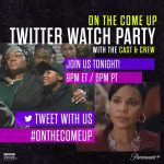 Sanaa Lathan Instagram - TWITTER WATCH PARTY TONIGHT! Join me, the cast, and fans of the film as we all stream #OntheComeUp 💫🔥💫on #ParamountPlus together at the same time! Push PLAY ▶️ at 9PM ET / 6PM PT TONIGHT & live tweet your reactions along with us. Make sure you add the Hashtag #OnTheComeUp at end of tweets!