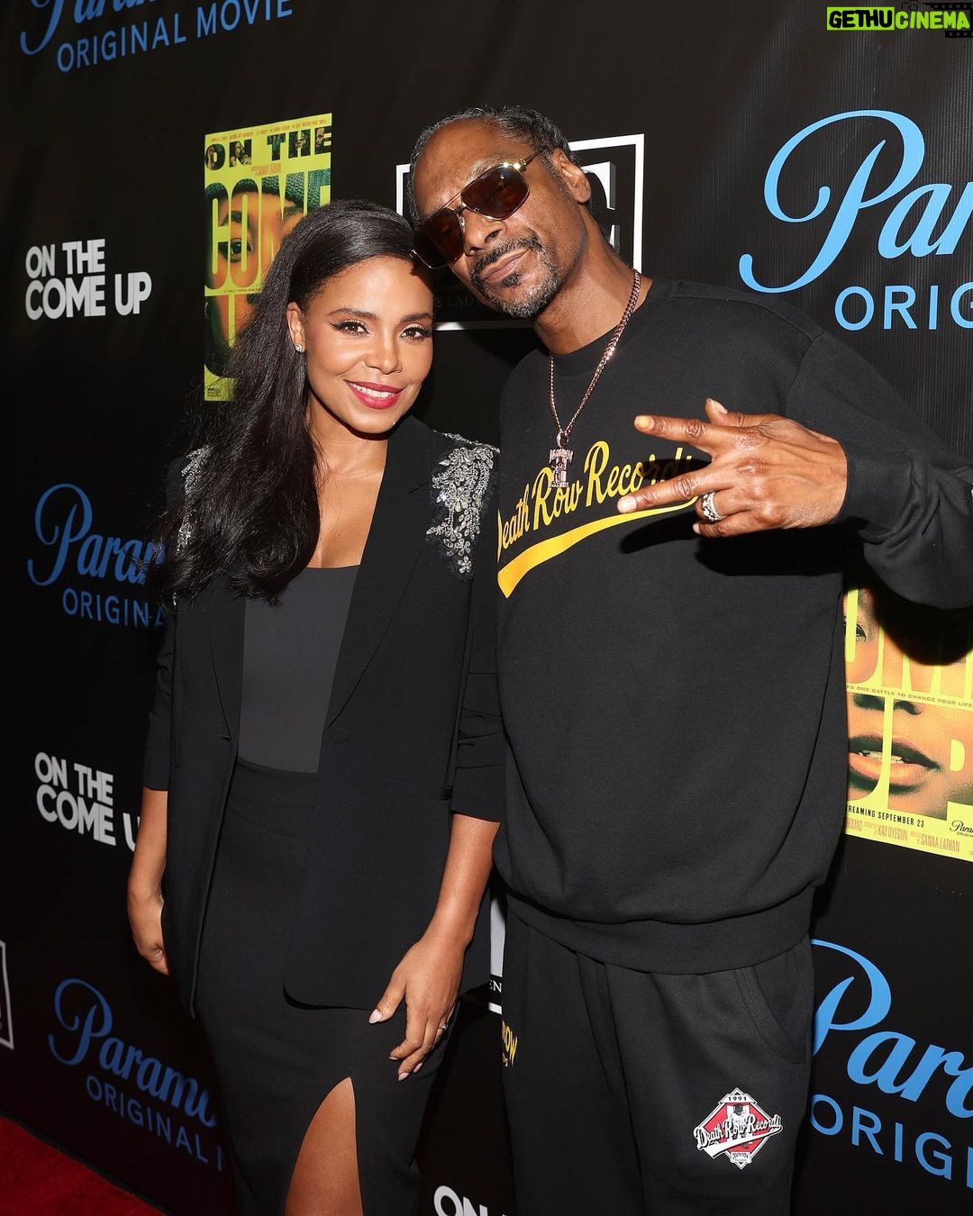 Sanaa Lathan Instagram - Thank you so much @snoopdogg & @bosslady_ent for hosting our special tastemaker screening of #ONTHECOMEUP last night. So appreciate it. We had a blast and felt the love. ❤️🔥