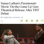 Sanaa Lathan Instagram – So this happened. #Onthecomeup is now going to be IN THEATERS as well as streaming on @paramountplus #September23 🔥 I’m so over the moon excited about this ☺️