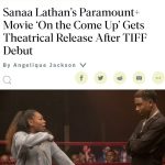 Sanaa Lathan Instagram - So this happened. #Onthecomeup is now going to be IN THEATERS as well as streaming on @paramountplus #September23 🔥 I’m so over the moon excited about this ☺️