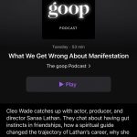 Sanaa Lathan Instagram - Had the pleasure of being interviewed by my genius friend @cleowade on the #goop podcast about all things, life and career. Check it out wherever you get your podcasts 💋