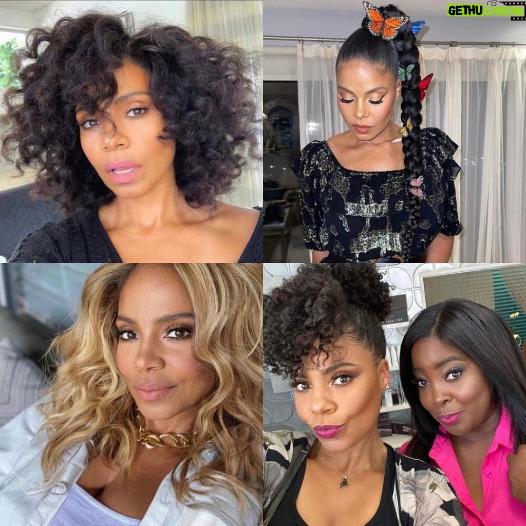Sanaa Lathan Instagram - Always love being #kimblelized by my girl @kimblehaircare 🥰