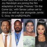 Sanaa Lathan Instagram - #OnTheComeUp gon’ be 🔥🔥🔥#ParamountPictures #AngieThomas #OTCU 💫