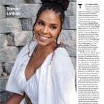 Sanaa Lathan Instagram - Thank you @hollywoodreporter! Link in bio. #Succession #successionhbo #ONTHECOMEUP 💫 Photography, makeup & hair: @saishabeecham 🔥