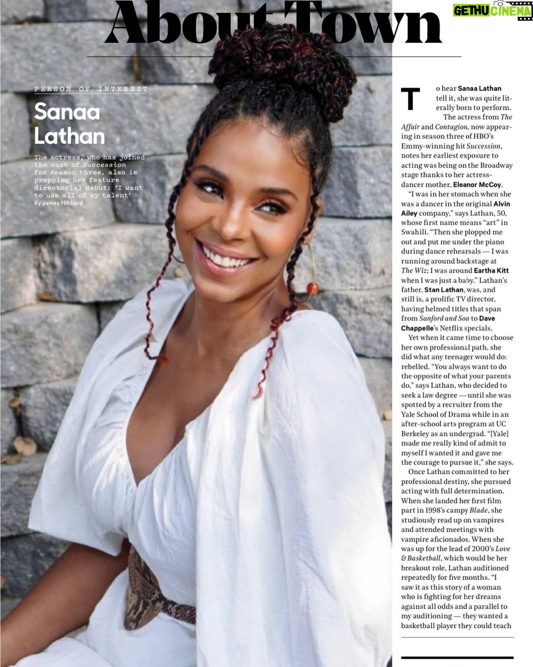 Sanaa Lathan Instagram - Thank you @hollywoodreporter! Link in bio. #Succession #successionhbo #ONTHECOMEUP 💫 Photography, makeup & hair: @saishabeecham 🔥