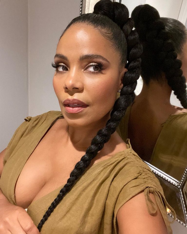 Sanaa Lathan Instagram - Just me and my braid wondering if y’all checked out @hitandrunnetflix yet? #HitAndRun #Netflix💥💥💥