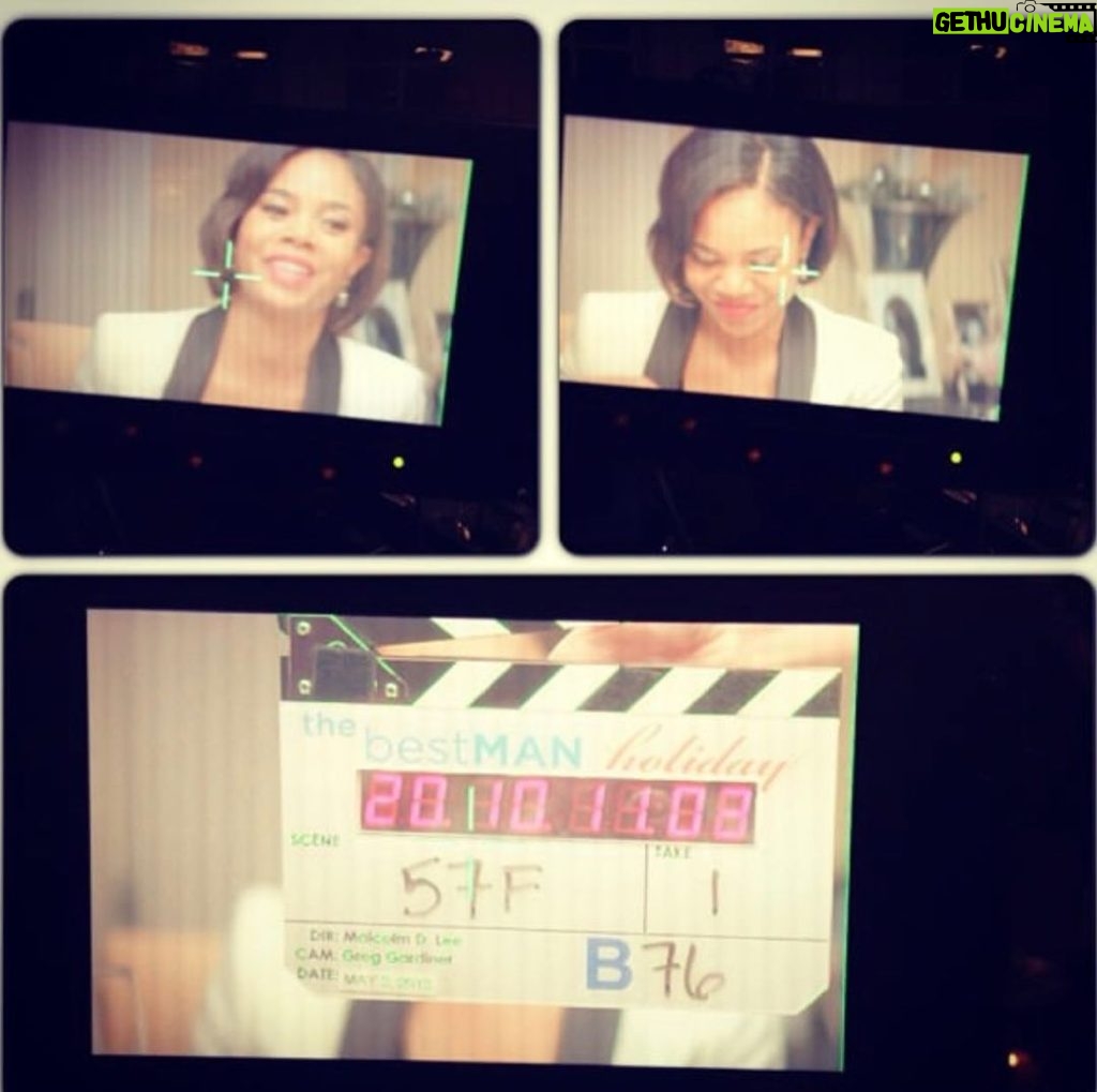 Sanaa Lathan Instagram - Some candids I took on the set of #TheBestManHoliday. Looking forward to reuniting with my friends, who I now call family, for The Best Man limited series coming next year. #SwipeLeft ♥️