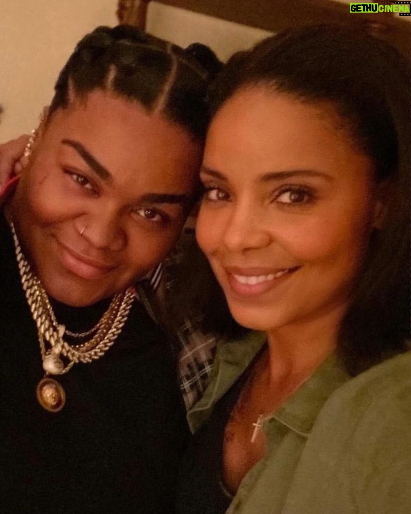 Sanaa Lathan Instagram - @davinejoy I am so over the moon happy for you.. your #Oscar nomination & all your well deserved accolades. Y’all, she’s got RANGE. We got to play sisters in my directorial debut #ONTHECOMEUP and she completely TRANSFORMED & was such a JOY to work with ❤‍🔥