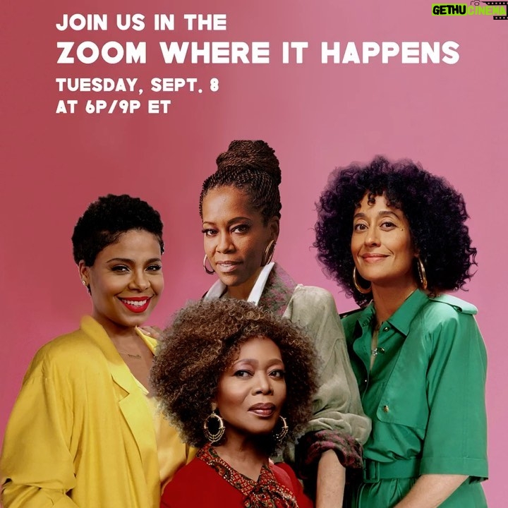 Sanaa Lathan Instagram - Link in bio #zoomwhereithappens
