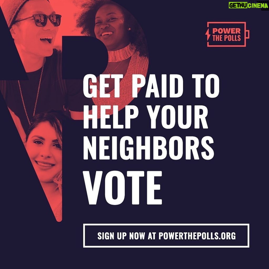 Sanaa Lathan Instagram - #Repost from @gpbmadeit • PROTECT OUR DEMOCRACY. When there aren’t enough poll workers, voting locations close and lines stretch for hours. Help your neighbors vote with #PowerThePolls Sign up at powerthepolls.org #shewinswewin #vote