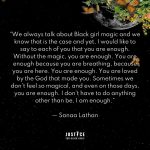 Sanaa Lathan Instagram – You are enough 🖤 #repost @justice4blackgirls