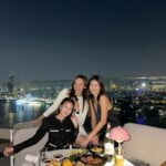 Sananthachat Thanapatpisal Instagram - We spent a happy 6 hours here ! ☁️💕 . #SinandBeSEEN #SEENinBangkok #AvaniRiversideBangkok #fonxtable Seen Restaurant & Bar Bangkok