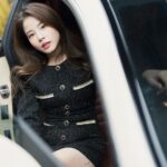 Sananthachat Thanapatpisal Instagram - 🥯🍦🍨 A little sneak peek for new car color by @wrapsociety . Outfit @patina__official