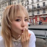 Sandara Park Instagram - Mwah 💋 #Dara in #Paris #SandaraPark #산다라박 #파리 Paris, France