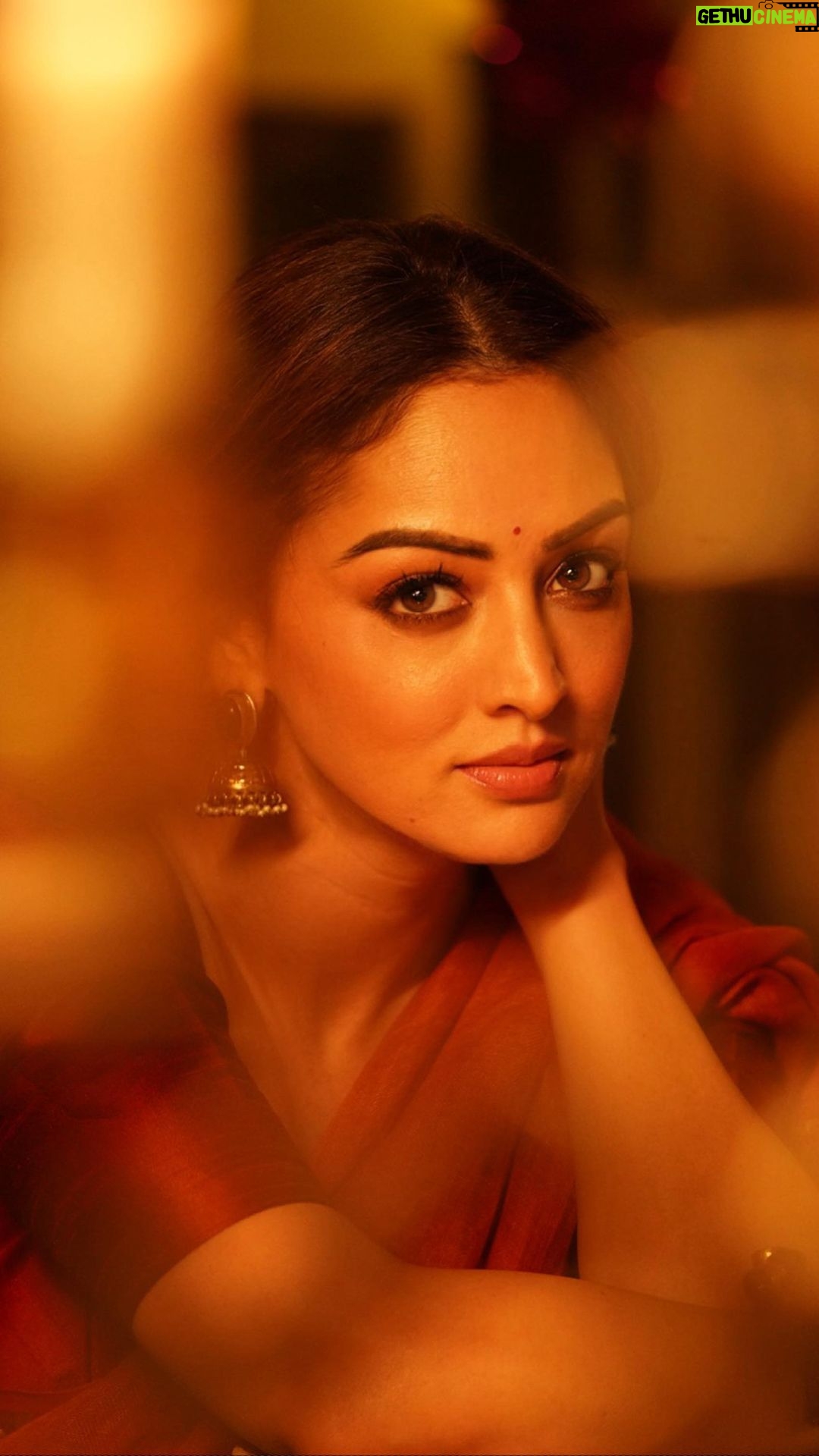 Sandeepa Dhar Instagram - She red the signs ❤️ . @prashant.photography @munnasphotography @shru_birla @chidiyaaonline @aquamarine_jewellery @sangeetaboochra . #saree #sareelove #indianwear #ootd #red #love The Verandah in the Forest, Matheran
