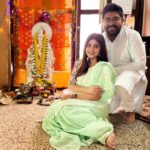 Sandipta Sen Instagram - Amader Biyer porer prothom Saraswati Pujo🙏 R Valentine's Day😬💞 #valentinesday2024 #valentines