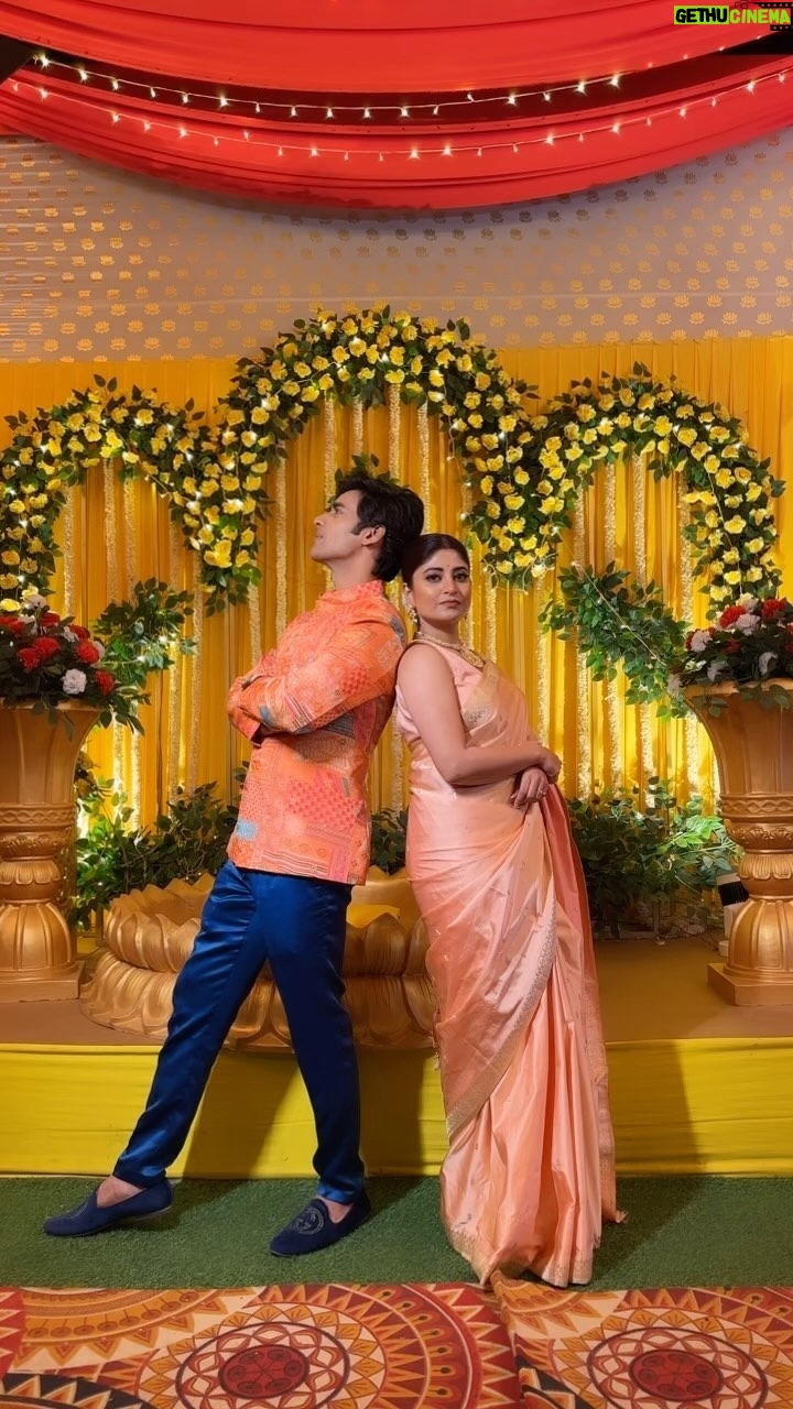Sandipta Sen Instagram - #neelshimul 😄 #pratidan #starjalsha #2017 #starjalshaparivaraward2024