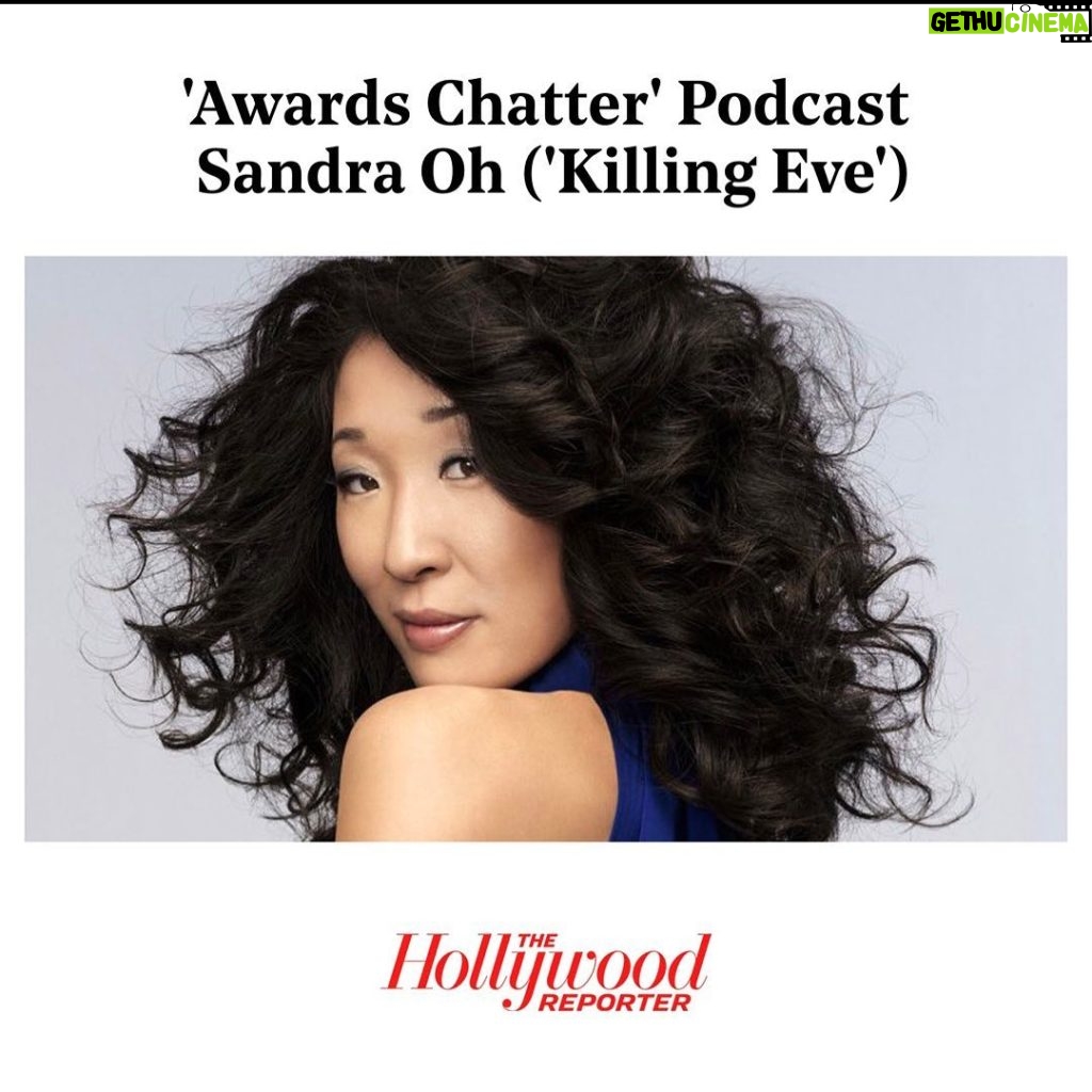 Sandra Oh Instagram - It’s like a “This is Your Life” show. I have no idea what I said but 🙏@scott_feinberg @hollywoodreporter for such a well researched and in-depth interview. It was revealing to hear things I’ve never read & quotes from my younger self. Link in bio