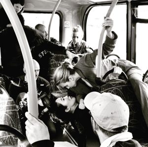 Sandra Oh Instagram - I love this shot. Not so easy shooting on a moving bus! Read article link in bio