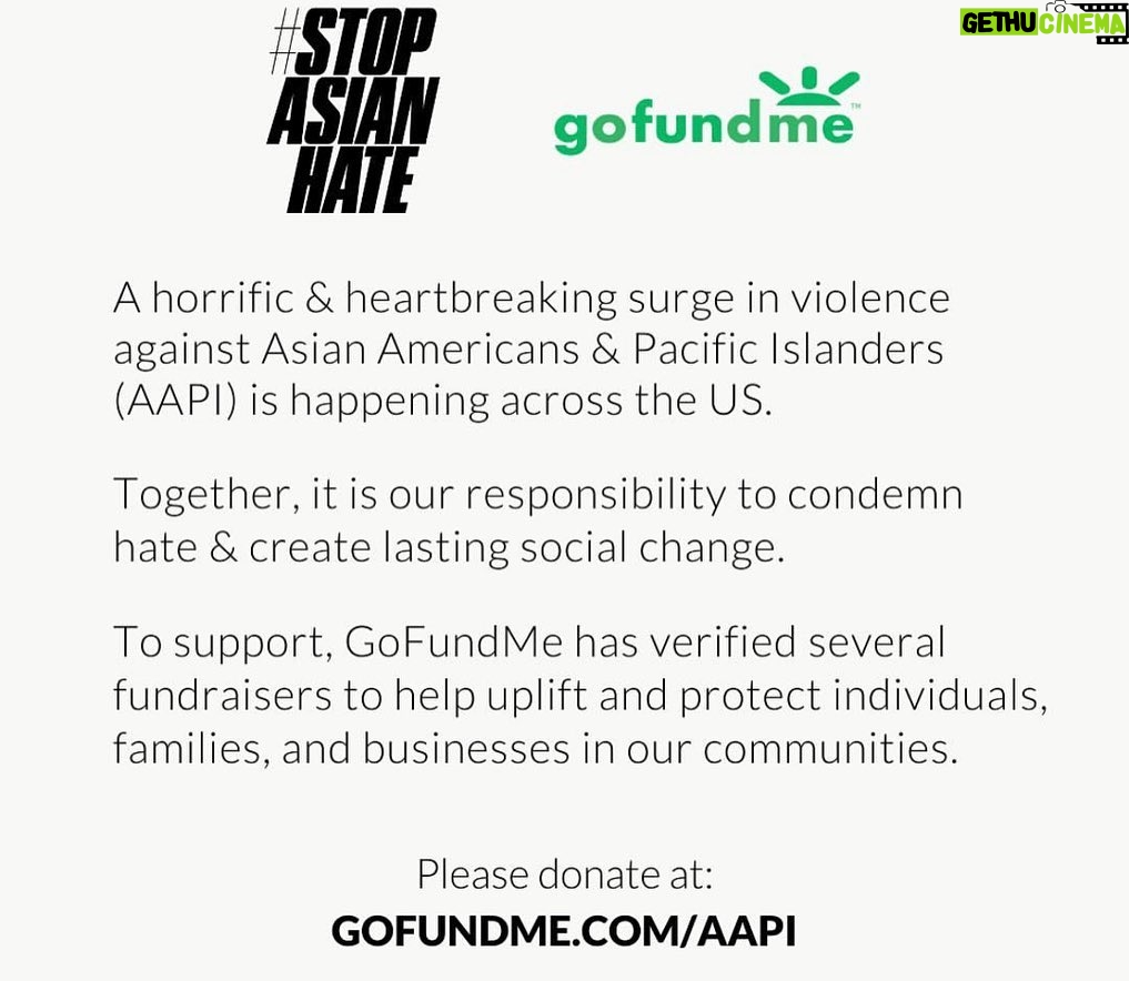 Sandra Oh Instagram - Thank you @danieldaekim : “Many of you have asked how you can do your part to help end the violence and acts of hate against the Asian American community. Thank you. Recently, there are several funds that have been started: The @hateisvirus_ CommUNITY Action Fund, The #stopasianhate: Support @aafederation Go Fund Me page, and now here’s another great way, The #AAPI Community Fund. Go to http://www.gofundme.com/f/support-aapi-community-fund, and your donation will go to one of the many organizations that are working to restore equity and safety in our communities. Thanks to @goldhouseco, @capeusa, @gofundme, and everyone who worked so hard to put this together. It’s an important next step on our journey.”
