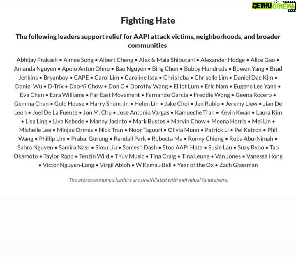 Sandra Oh Instagram - Thank you @danieldaekim : “Many of you have asked how you can do your part to help end the violence and acts of hate against the Asian American community. Thank you. Recently, there are several funds that have been started: The @hateisvirus_ CommUNITY Action Fund, The #stopasianhate: Support @aafederation Go Fund Me page, and now here’s another great way, The #AAPI Community Fund. Go to http://www.gofundme.com/f/support-aapi-community-fund, and your donation will go to one of the many organizations that are working to restore equity and safety in our communities. Thanks to @goldhouseco, @capeusa, @gofundme, and everyone who worked so hard to put this together. It’s an important next step on our journey.”