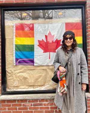 Sandra Oh Instagram - 2 things: #HAPPYPRIDE
2day, this month + everyday.
1 yr ago today the U.S. Supreme Court overturned Roe vs Wade. #theforwardfight @reprorights  we must continue the fight.