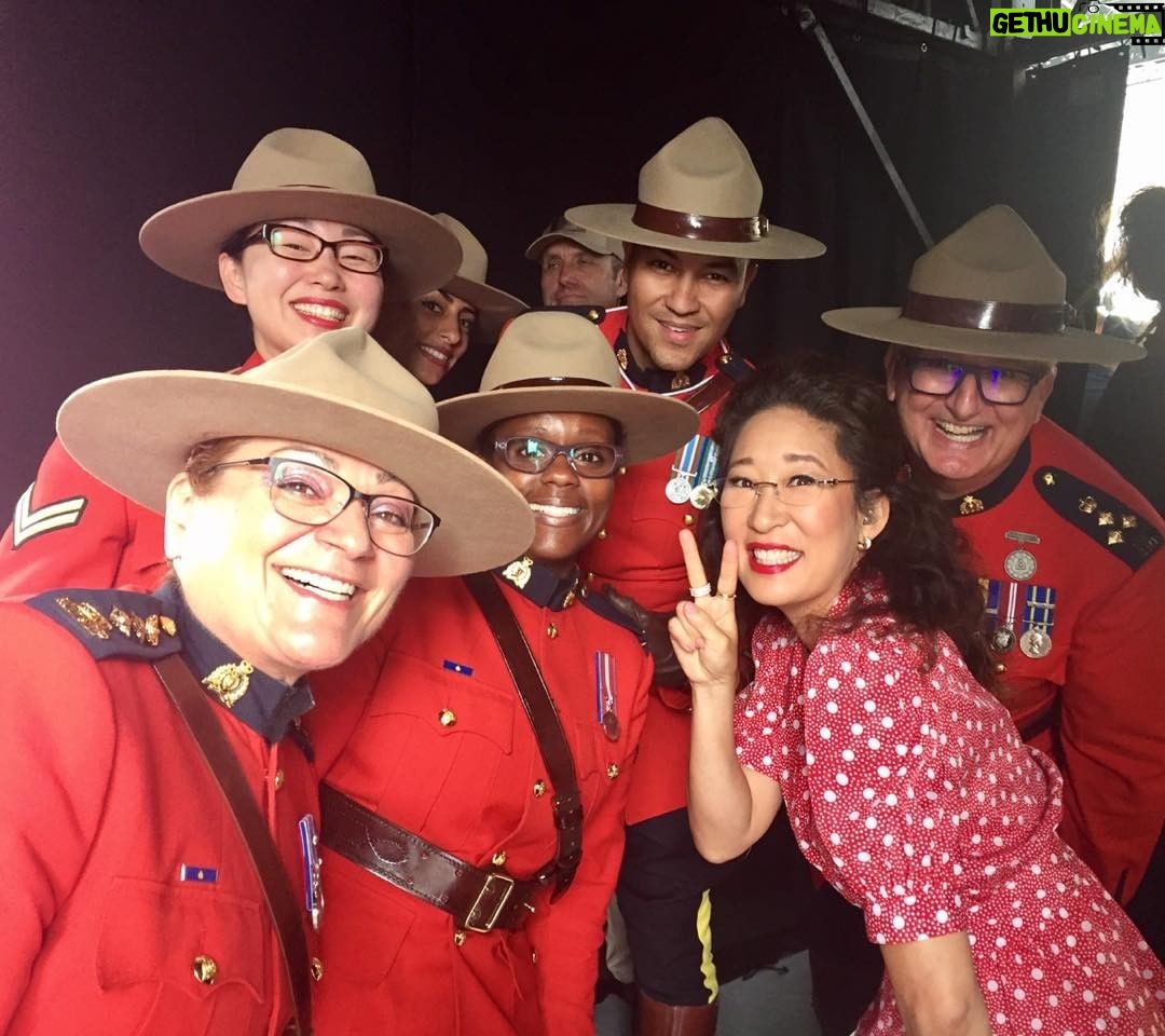 Sandra Oh Instagram - Some RCMP ❤️ on Canada 🇨🇦 day!