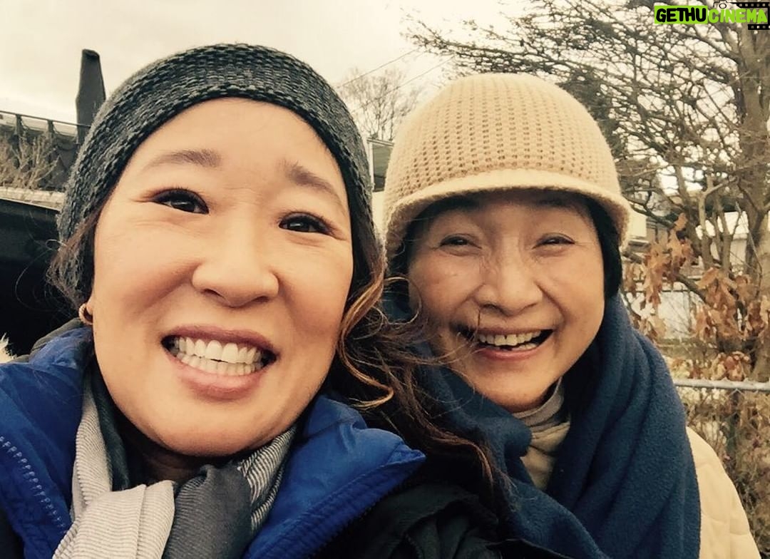 Sandra Oh Instagram - Me & the Great Cheng Pei Pei on set of Meditation Park in Van! I play her daughter.